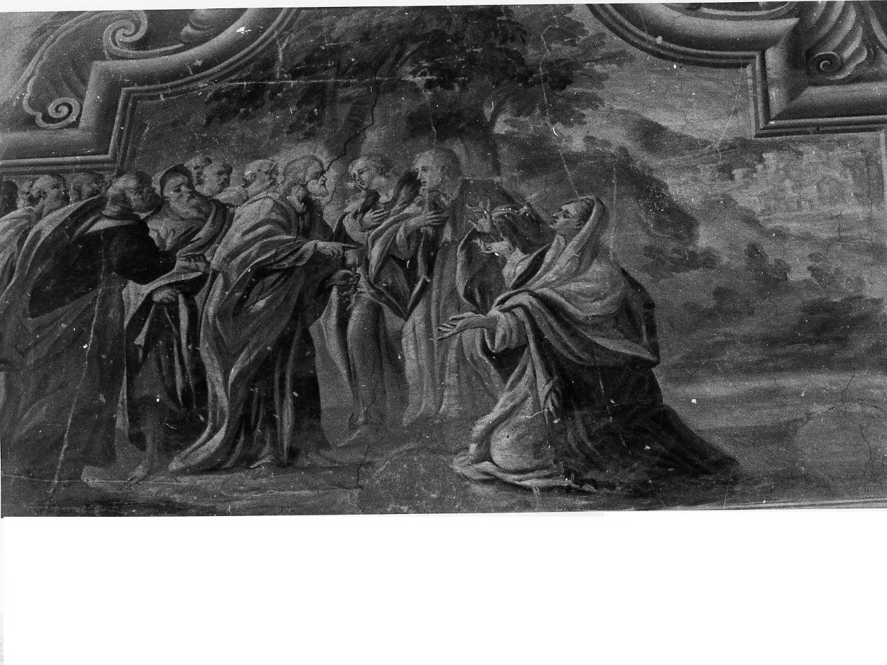 scena biblica (dipinto, elemento d'insieme) - ambito napoletano (sec. XVII)
