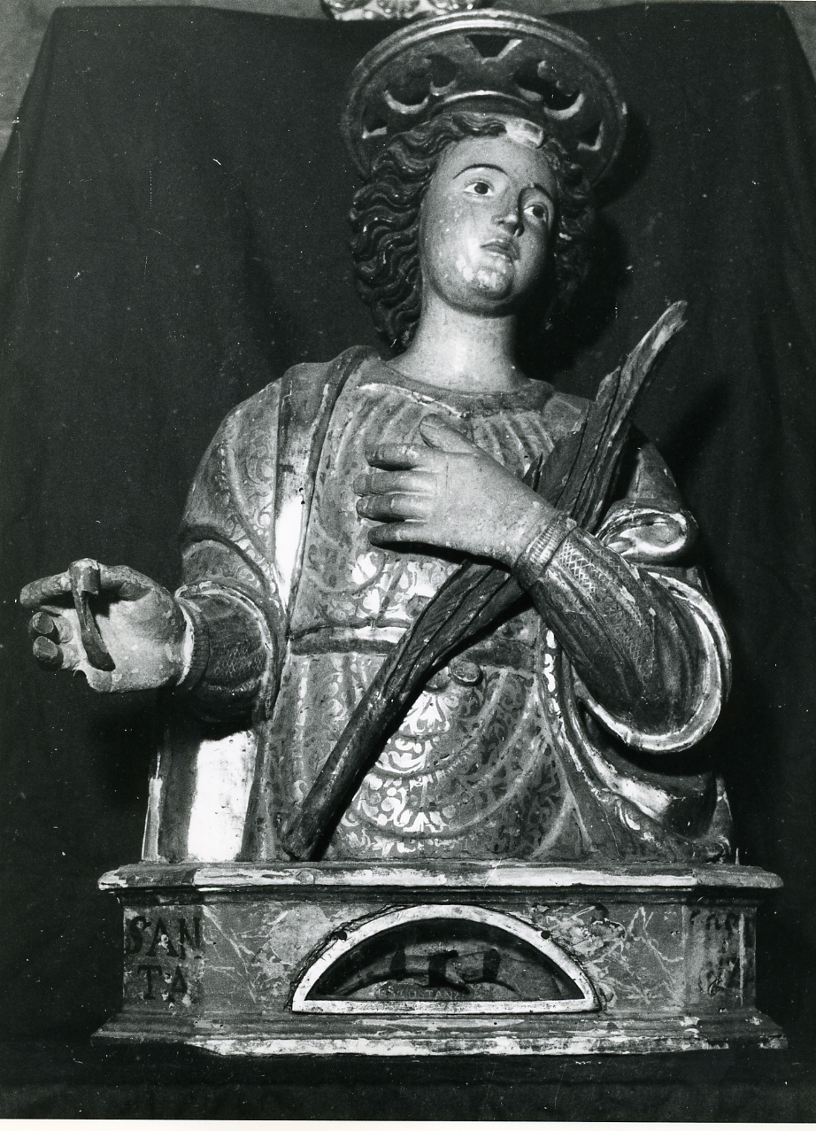 Santa Costanza (reliquiario - a busto) - bottega napoletana (inizio sec. XVII)