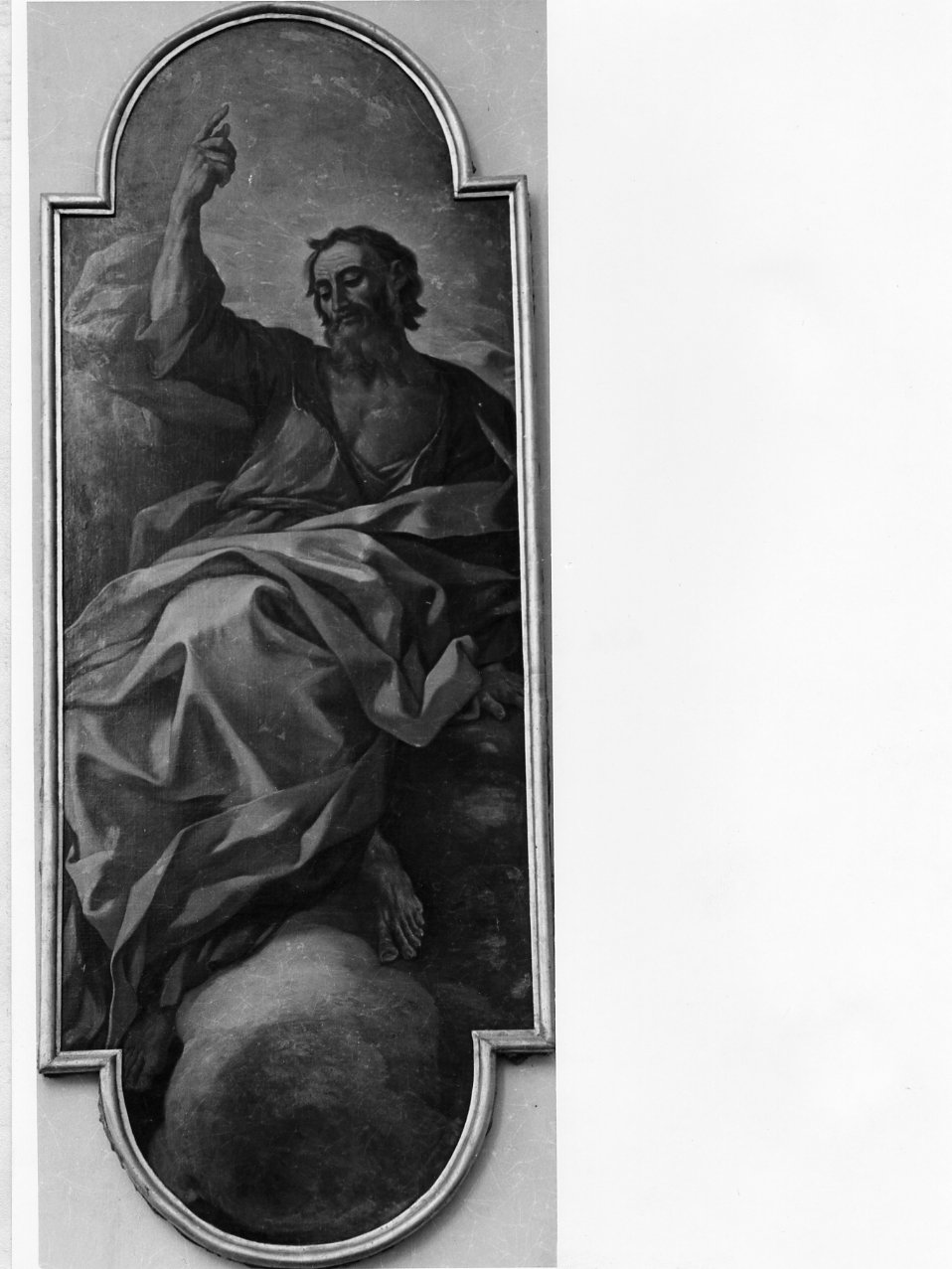 Santo (dipinto, elemento d'insieme) - ambito napoletano (metà sec. XVIII)