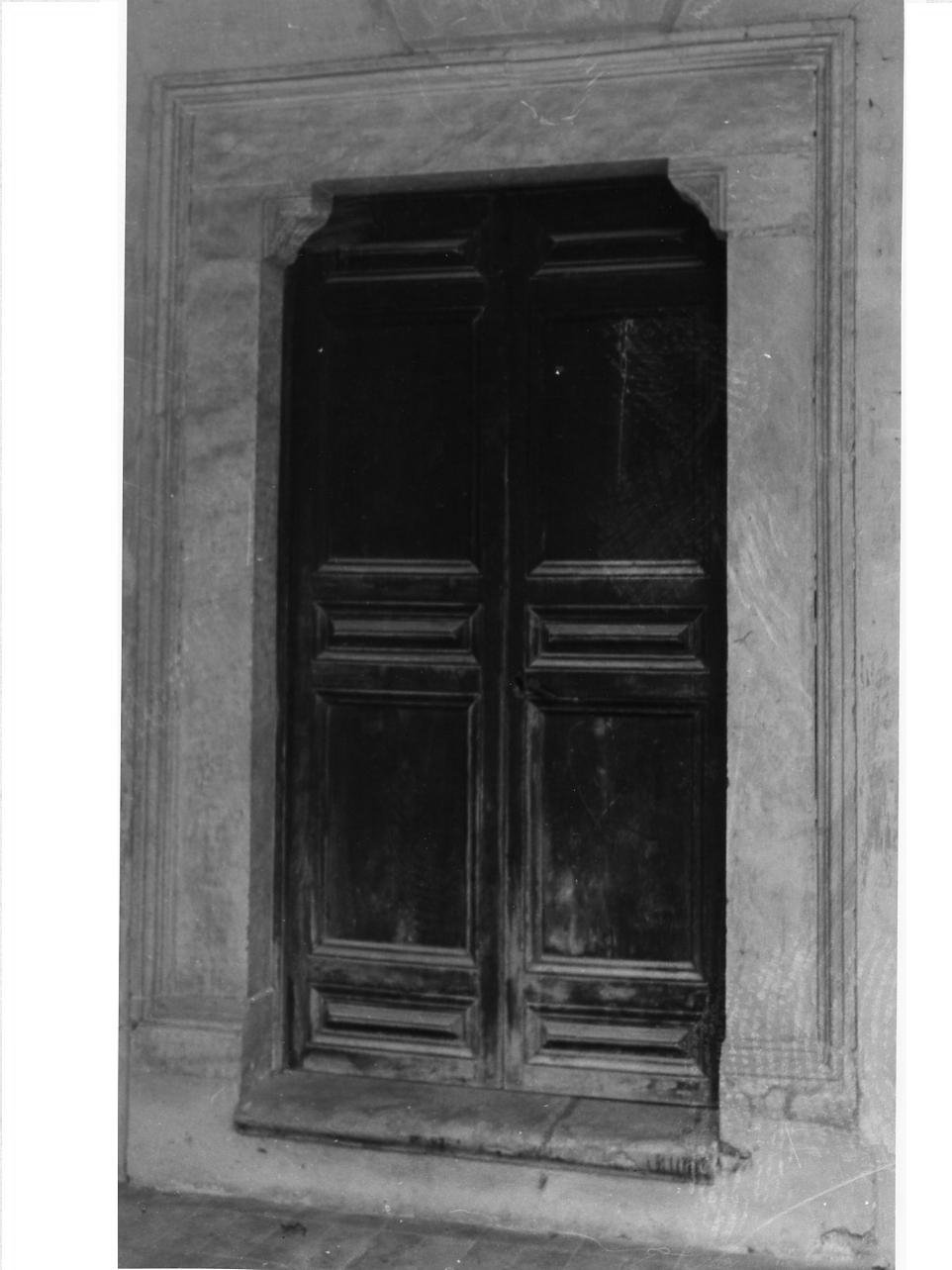 porta, elemento d'insieme - bottega napoletana (metà sec. XVIII)