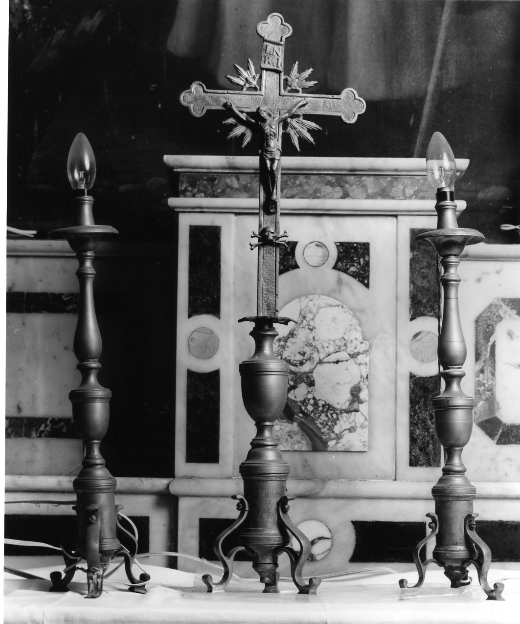 croce d'altare, serie - bottega napoletana (sec. XX)