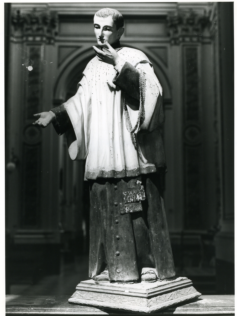 Santo (statua) - bottega napoletana (seconda metà sec. XIX)