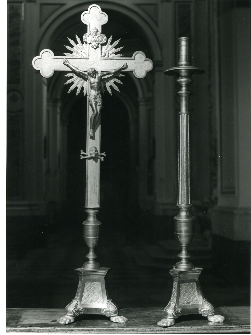 Cristo crocifisso (croce d'altare) - bottega napoletana (sec. XIX)
