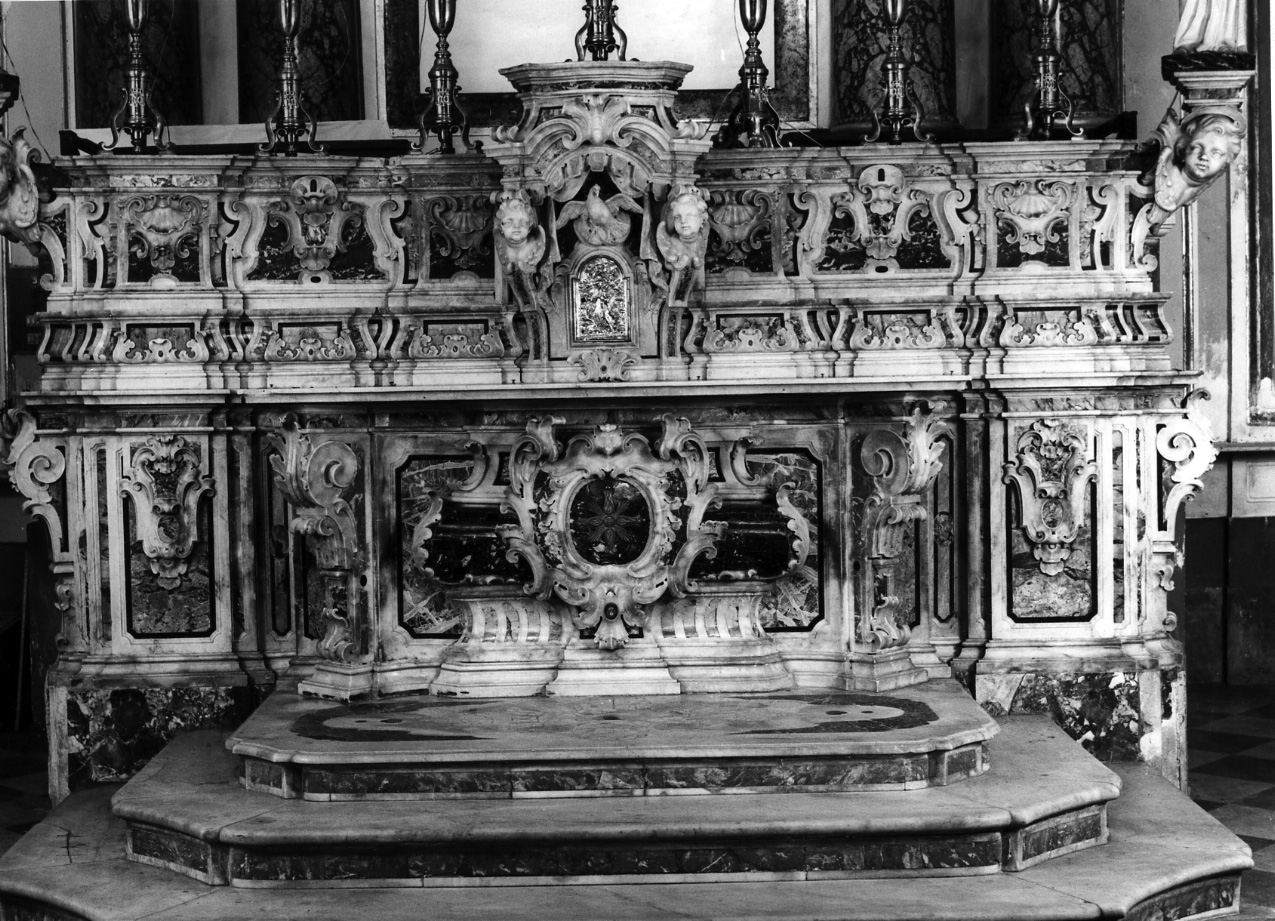 altare maggiore - bottega napoletana (metà sec. XVII)