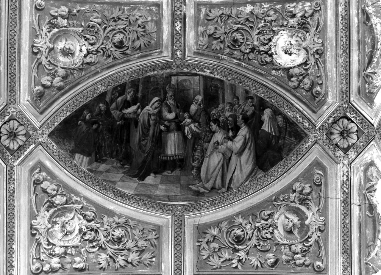 disputa di Gesù con i dottori nel tempio (dipinto) di Battaglia Domenico (fine/inizio secc. XIX/ XX)
