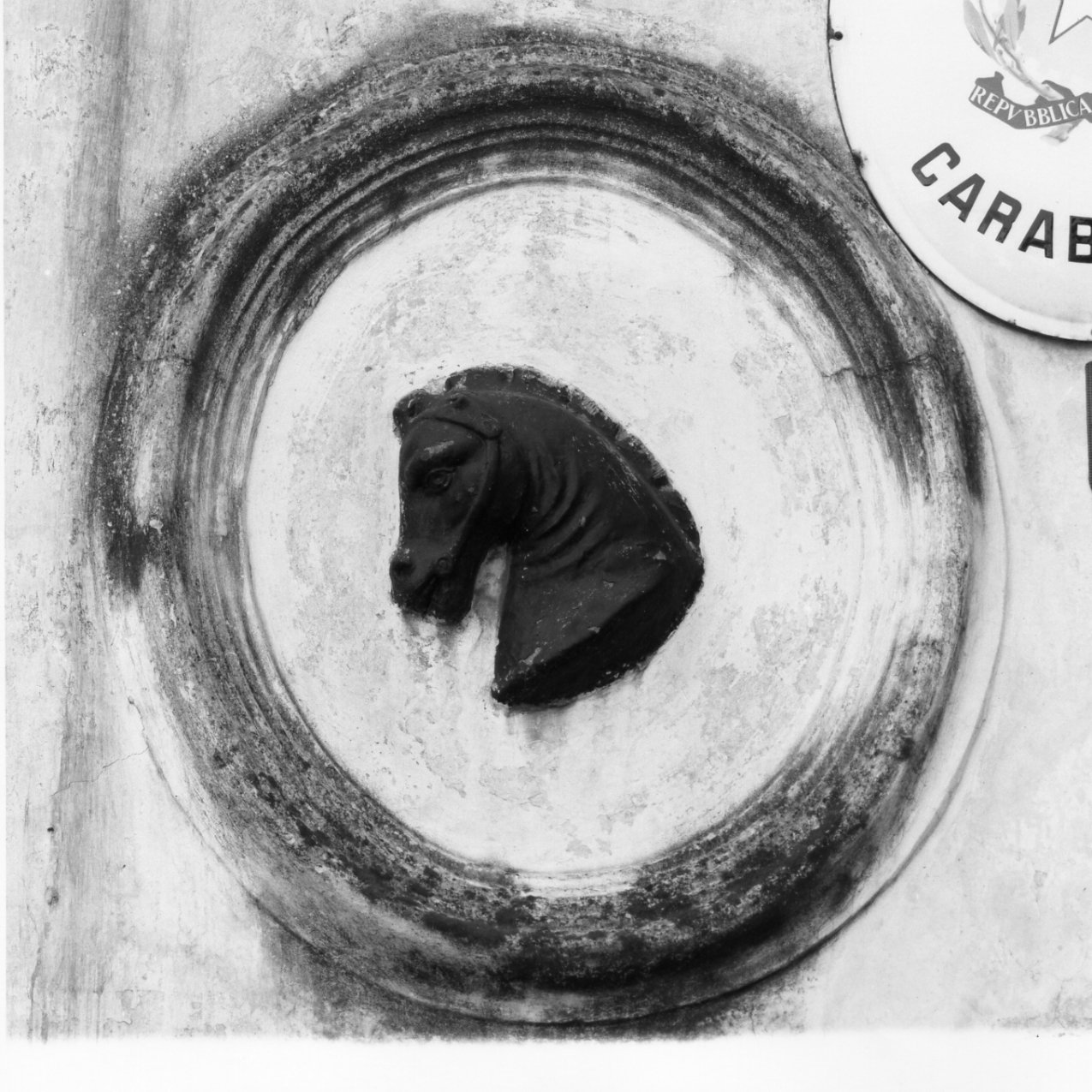 testa di cavallo (rilievo, serie) - bottega campana (seconda metà sec. XIX)