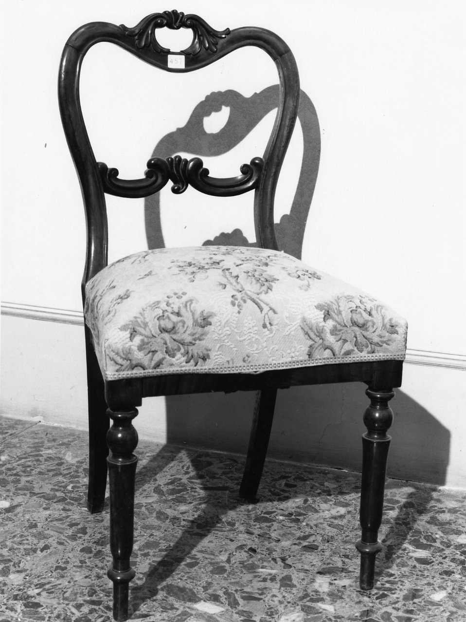 sedia, serie - bottega napoletana (seconda metà sec. XIX)