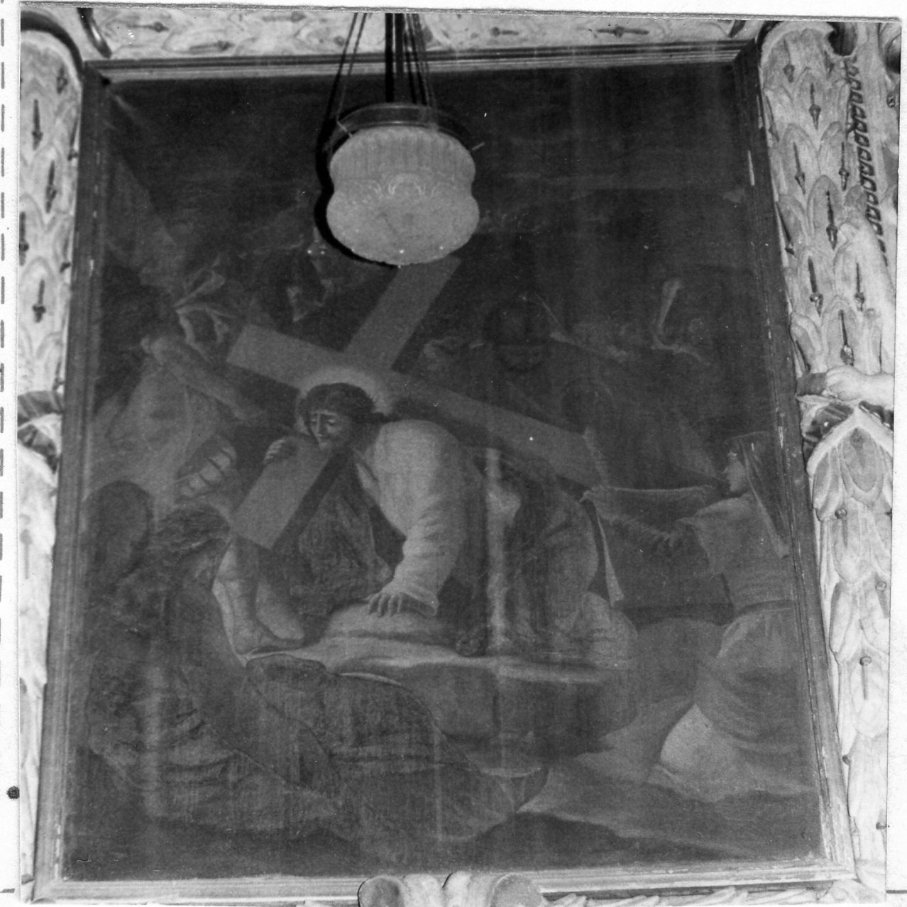 Cristo cade sotto la croce (dipinto) - ambito napoletano (sec. XVIII)