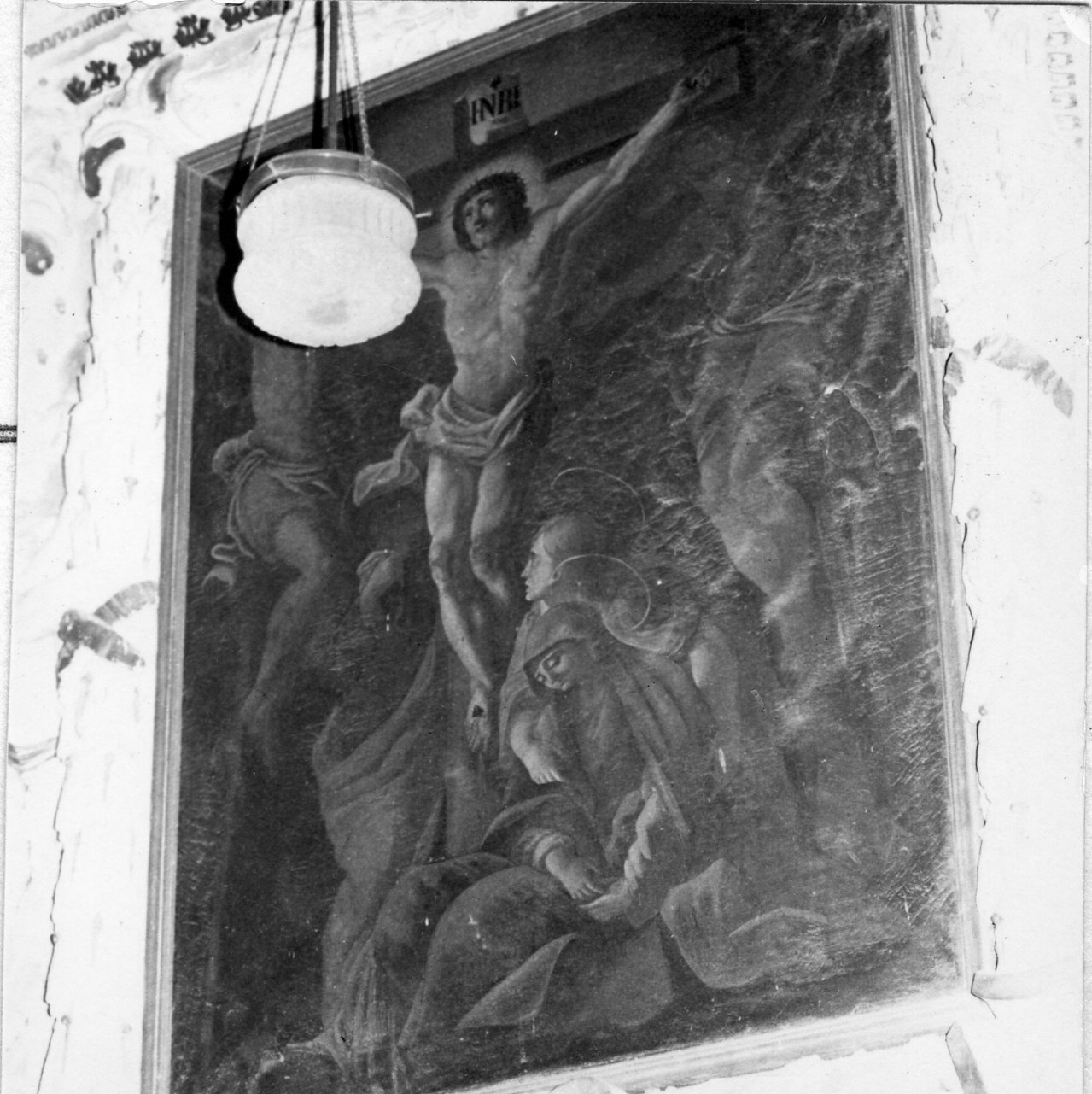 crocifissione di Cristo (dipinto) - ambito napoletano (sec. XVIII)