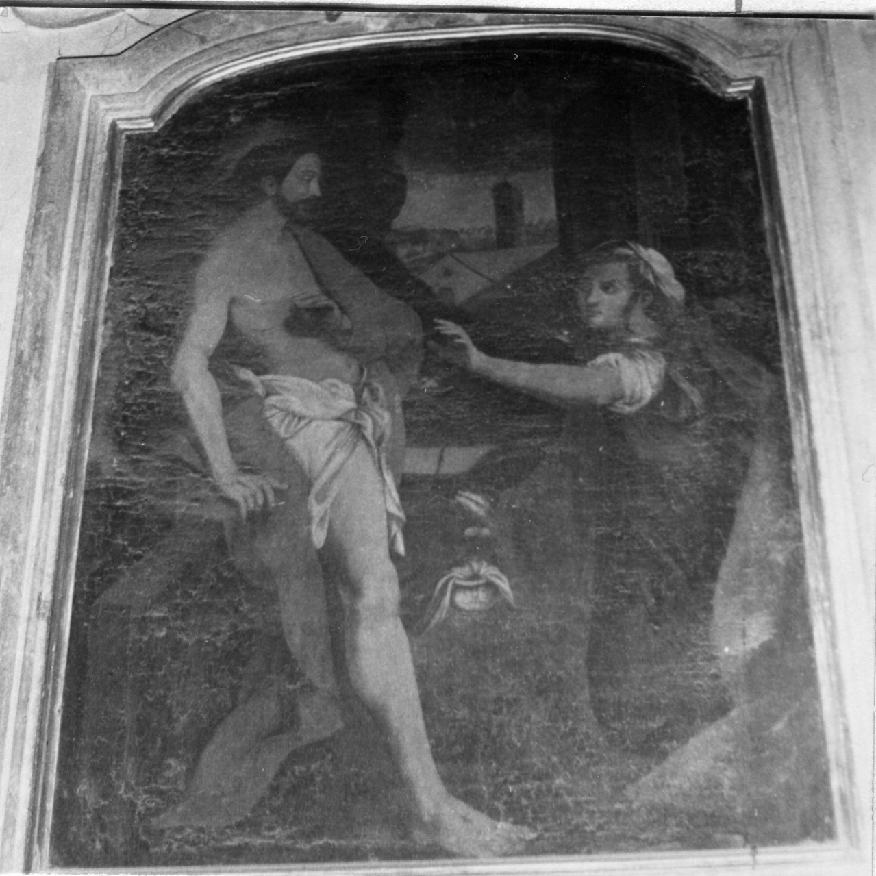 apparizione di Cristo risorto a Santa Maria Maddalena (dipinto) - ambito napoletano (sec. XVIII)