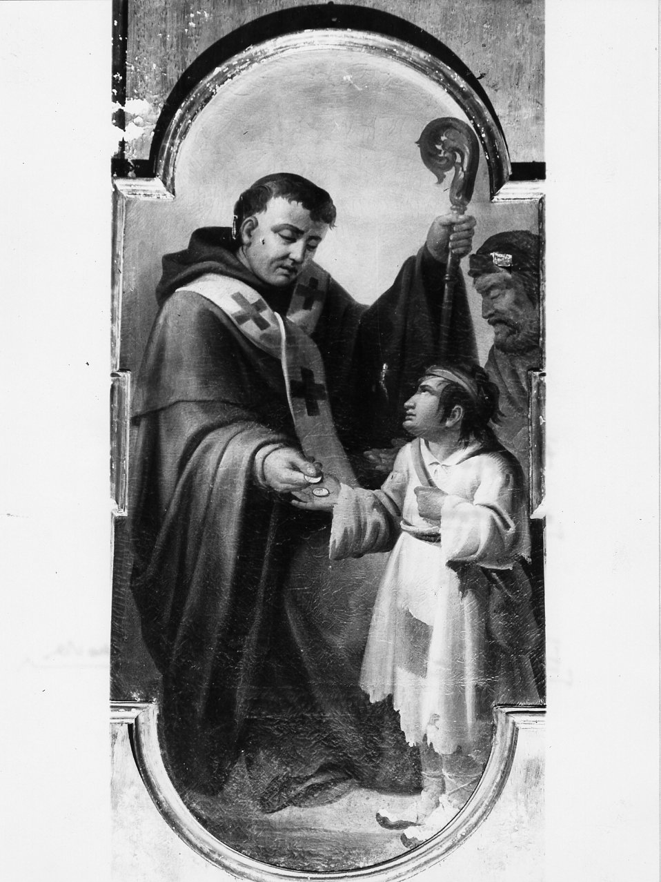 San Tommaso da Villanova distibuisce l'elemosina ai poveri (dipinto) di Balbi Filippo (prima metà sec. XIX)