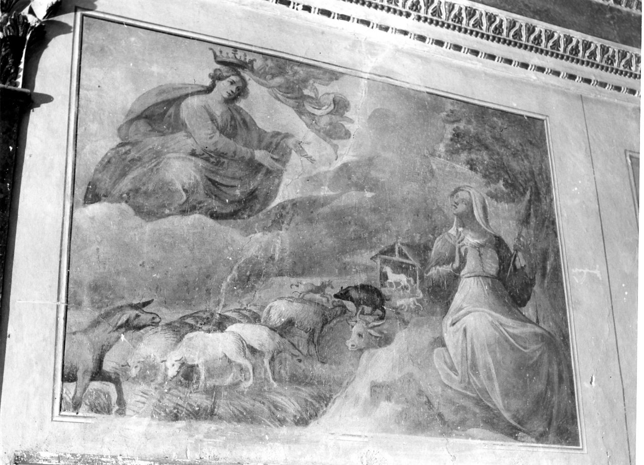 apparizione della Madonna (dipinto) - ambito napoletano (prima metà sec. XVII)