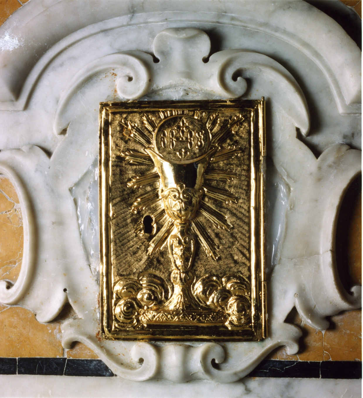 sportello di tabernacolo - bottega napoletana (seconda metà sec. XVIII)