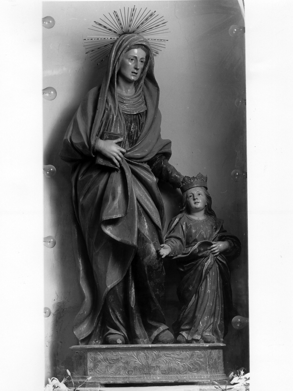 Maria Vergine bambina e Sant'Anna (statua) - bottega napoletana (inizio sec. XIX)