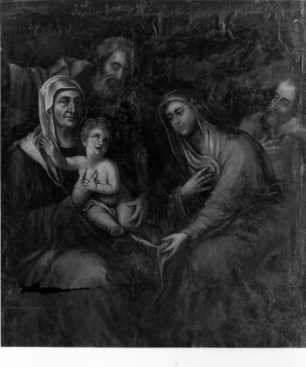 Sacra Famiglia con Sant'Anna (dipinto) - ambito napoletano (fine sec. XVII)