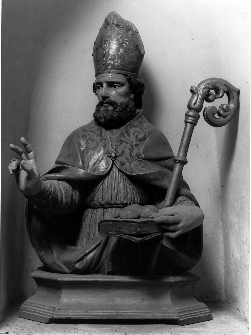 San Nicola di Bari (scultura) - bottega napoletana (metà sec. XVIII)