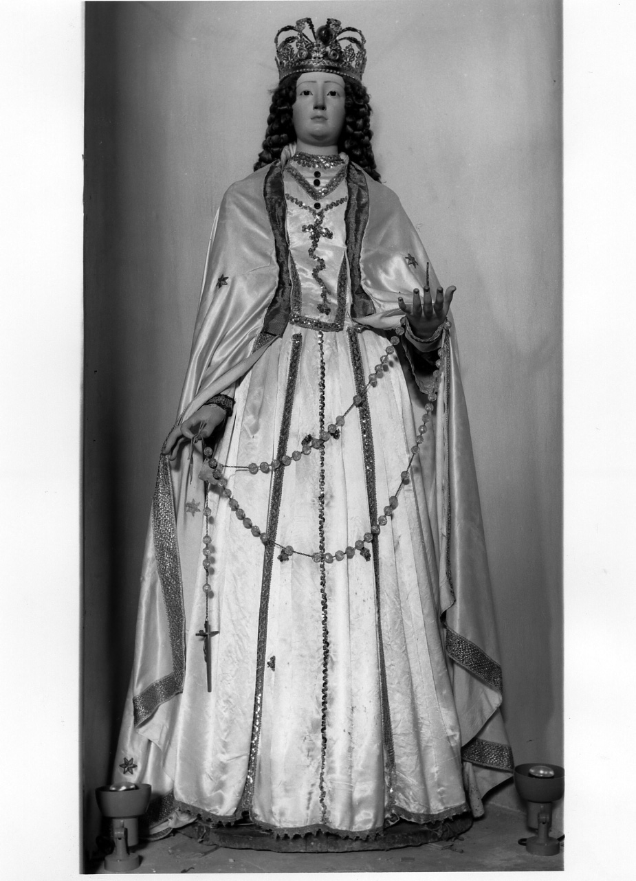 Madonna del Rosario (statua) - bottega napoletana (seconda metà sec. XIX)