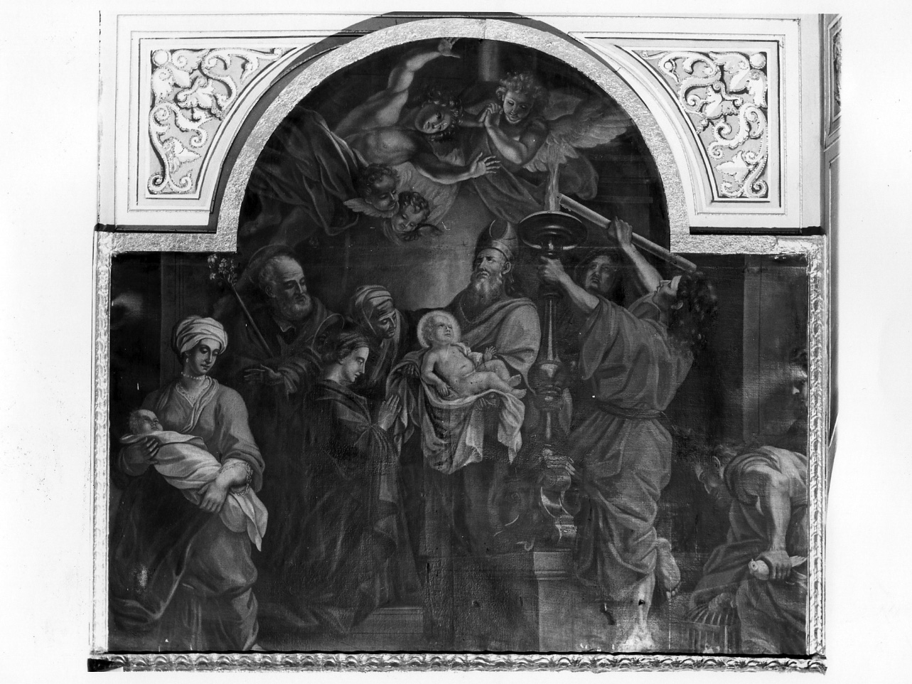presentazione di Gesù al tempio (dipinto) - ambito napoletano (inizio sec. XVIII)