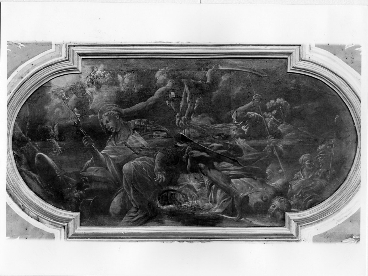 San Maurizio e il massacro della legione tebana (dipinto) - ambito campano (prima metà sec. XVIII)