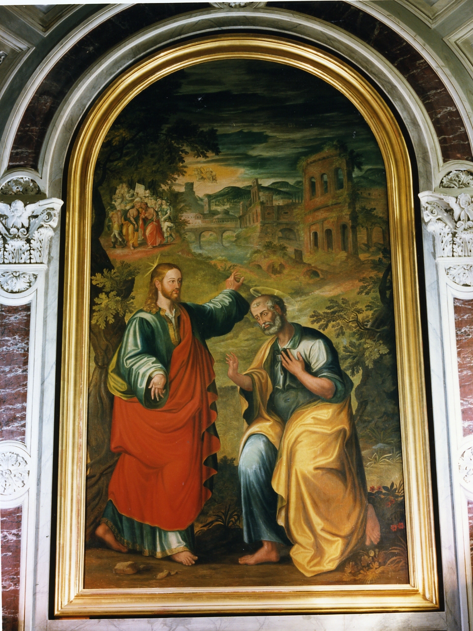 Cristo e San Pietro (dipinto) - ambito napoletano (seconda metà sec. XIX)