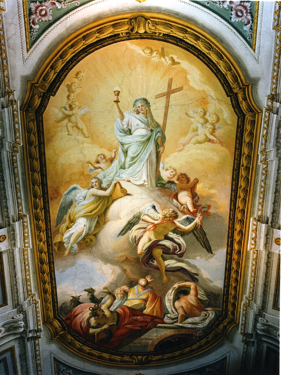 trionfo della Fede (decorazione pittorica) di Desiderio Costantino (sec. XVIII)