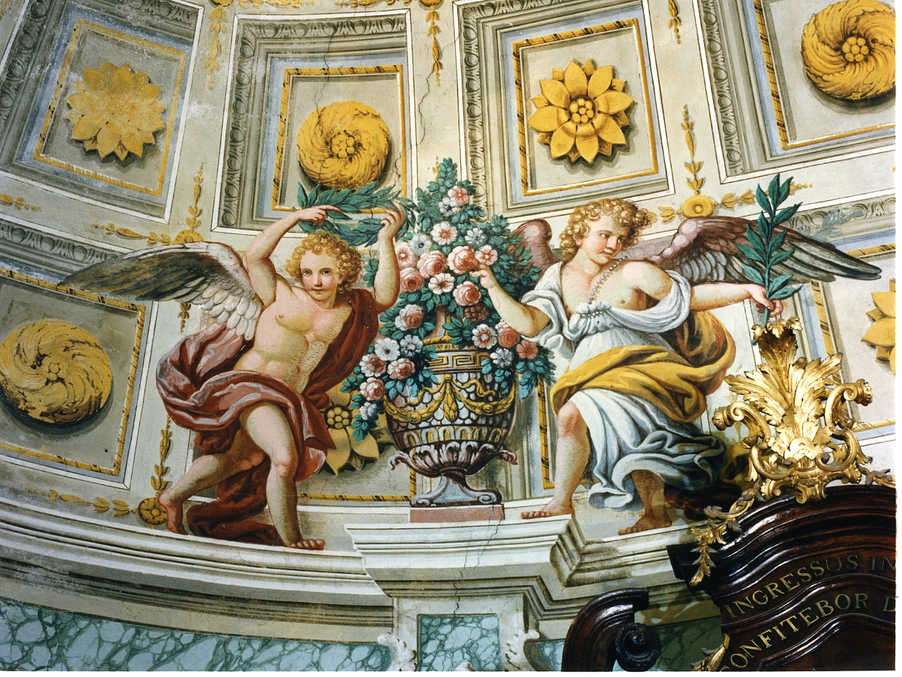 angeli (decorazione pittorica) di Desiderio Costantino (sec. XVIII)