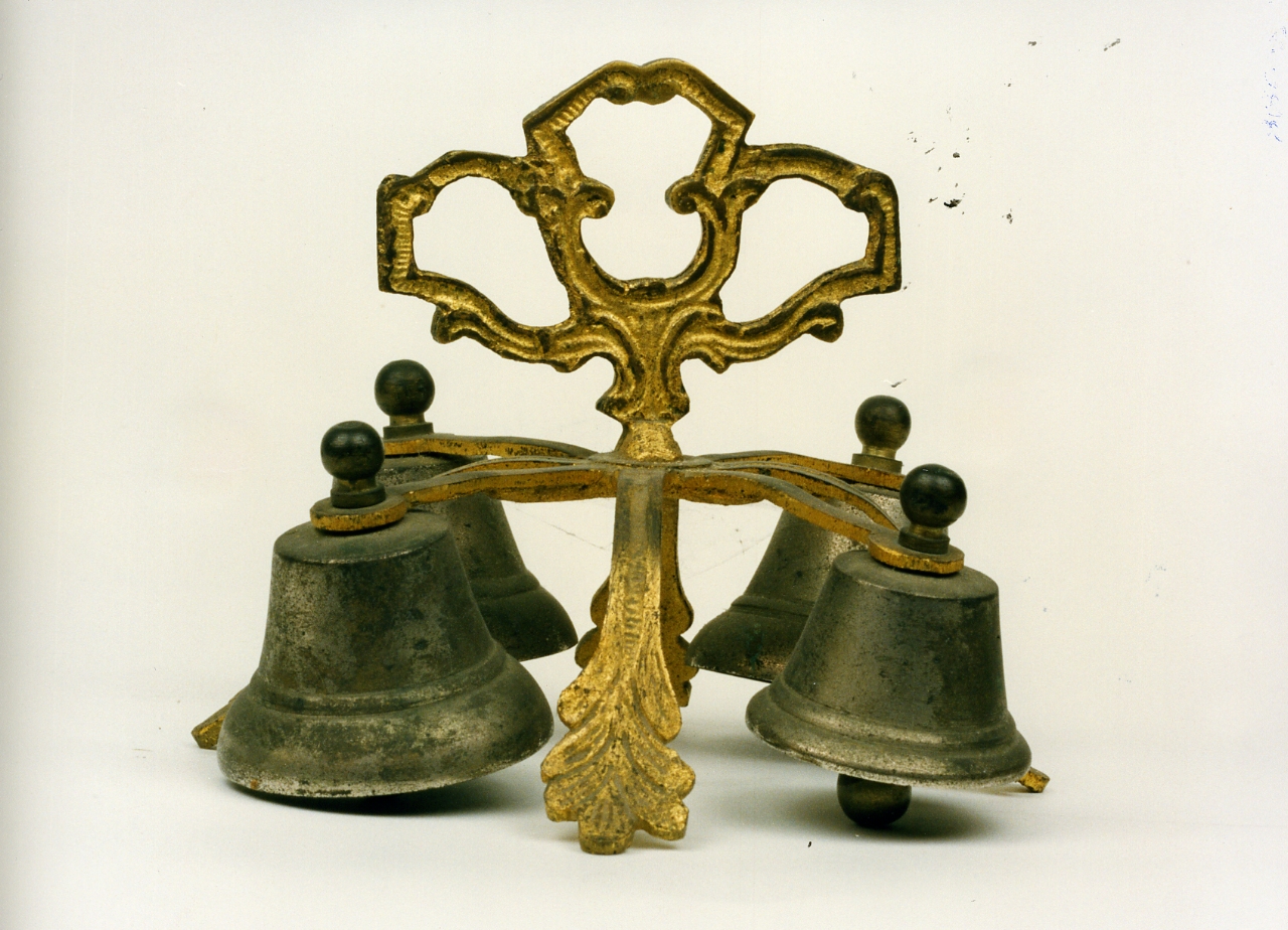 campanello d'altare multiplo - bottega napoletana (terzo quarto sec. XIX)