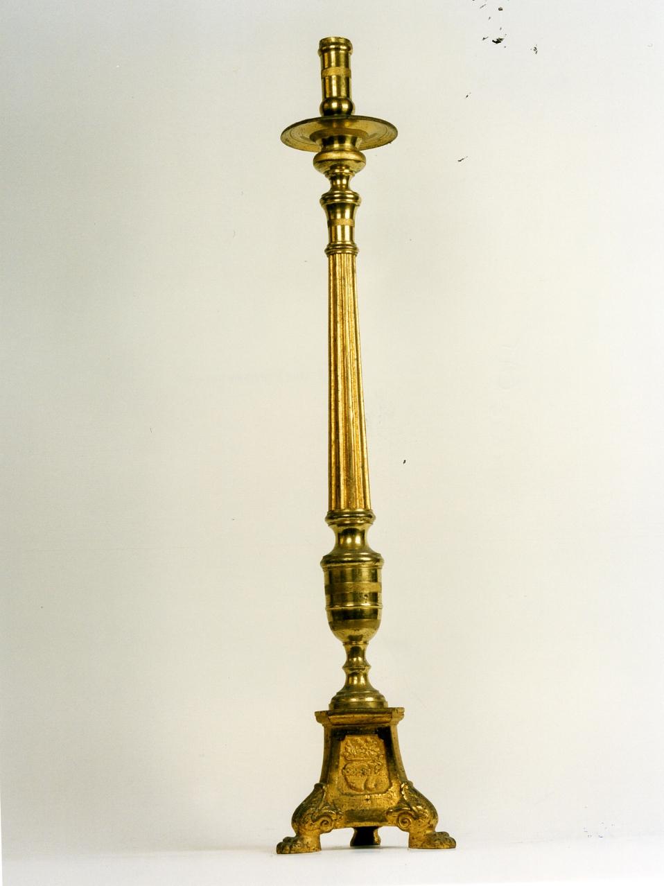 candeliere d'altare, serie - bottega napoletana (inizio sec. XX)