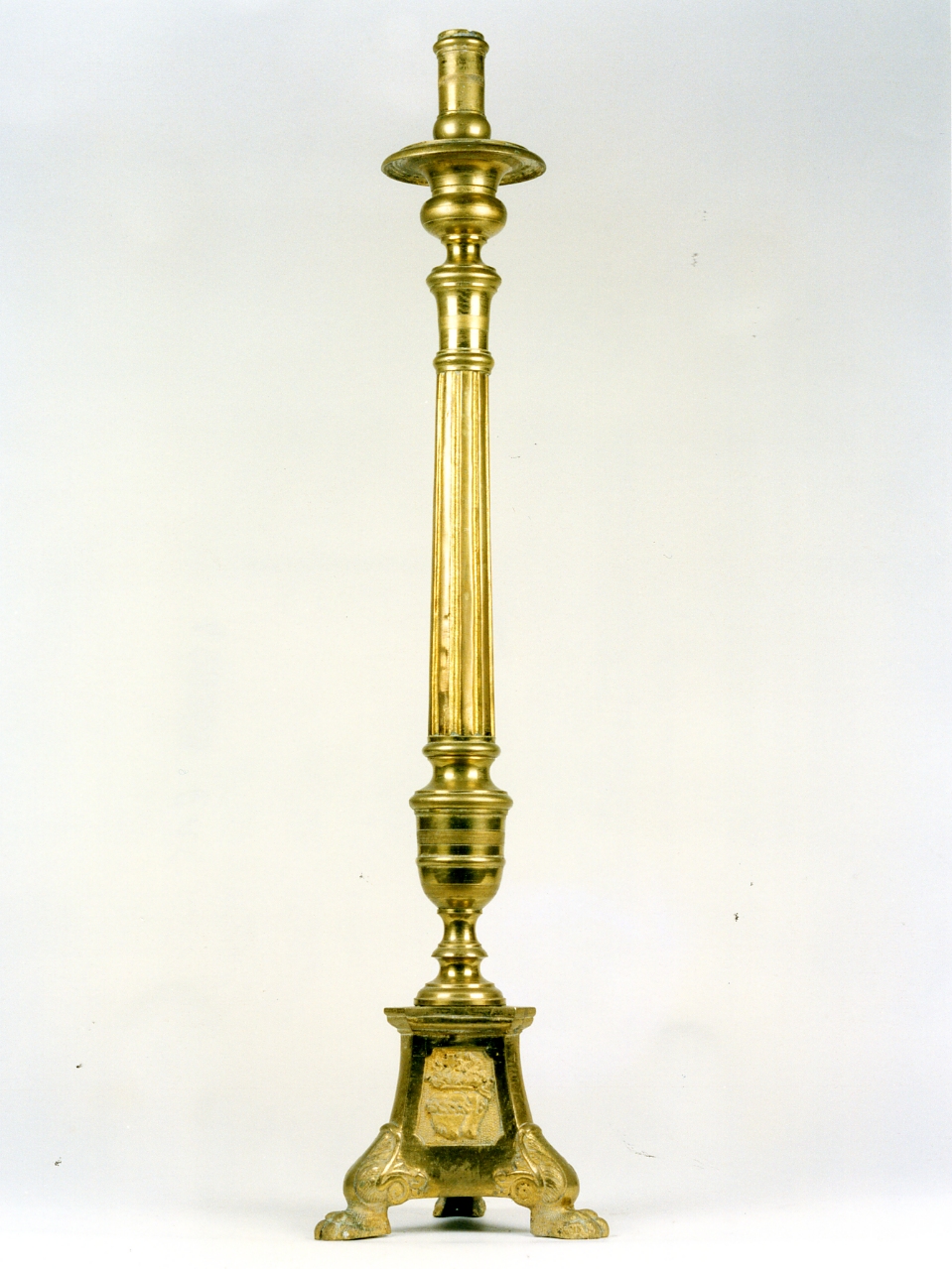 candelabro, serie - bottega napoletana (fine/inizio secc. XIX/ XX)