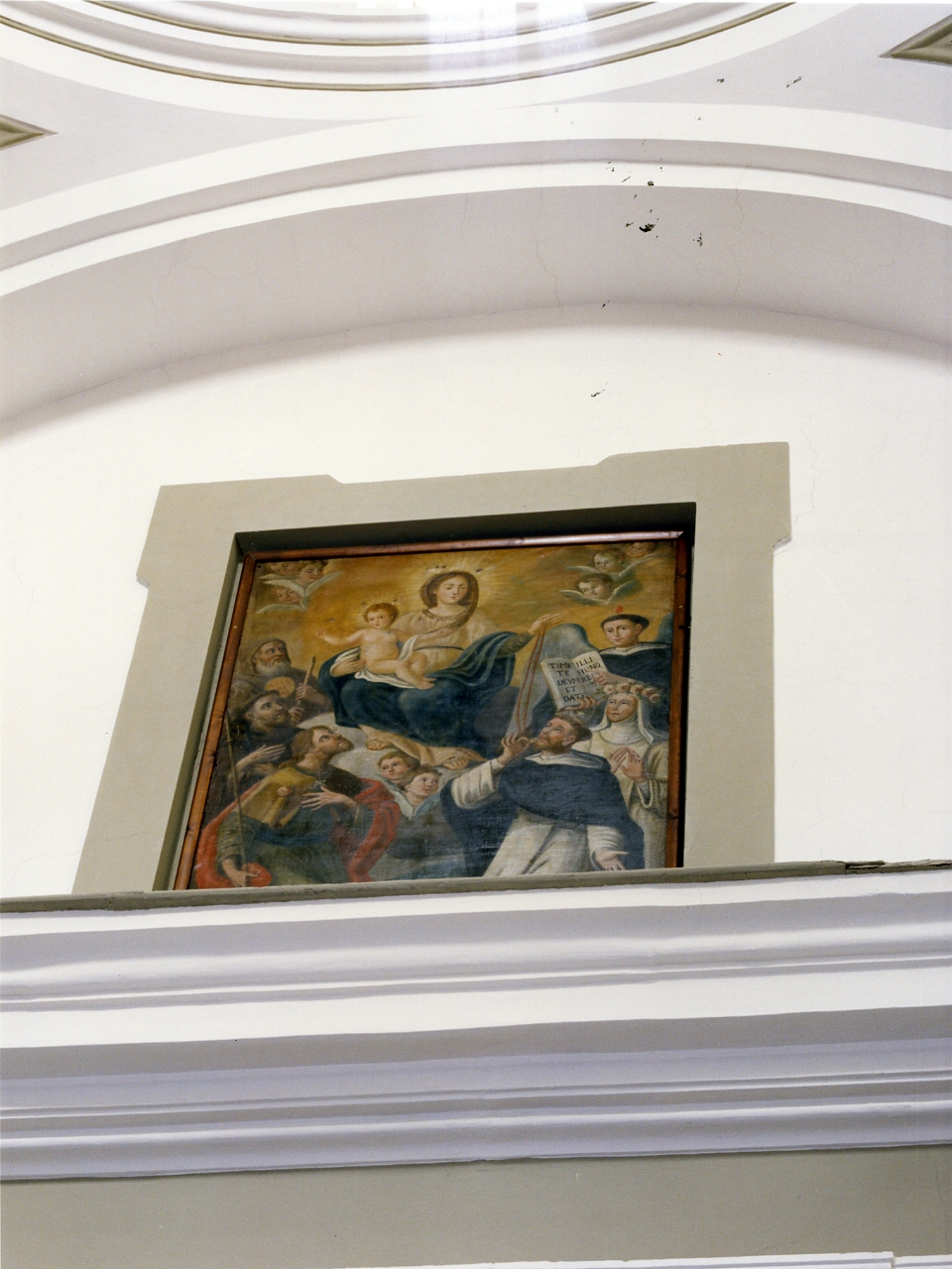 Madonna del Rosario con San Domenico e Santa Caterina da Siena (dipinto) - ambito napoletano (prima metà sec. XIX)