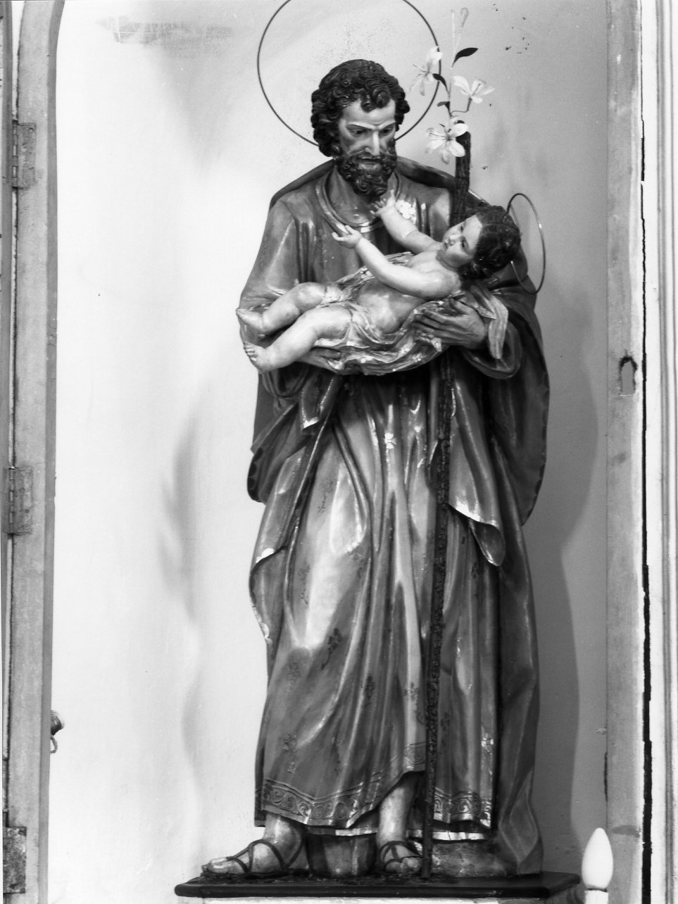 San Giuseppe e Gesù Bambino (statua) - bottega napoletana (metà sec. XIX)
