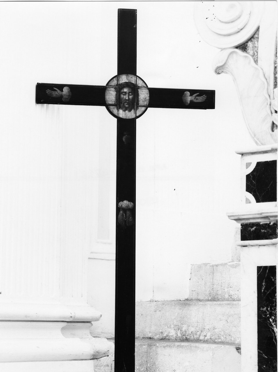 croce dipinta - bottega napoletana (metà sec. XIX)