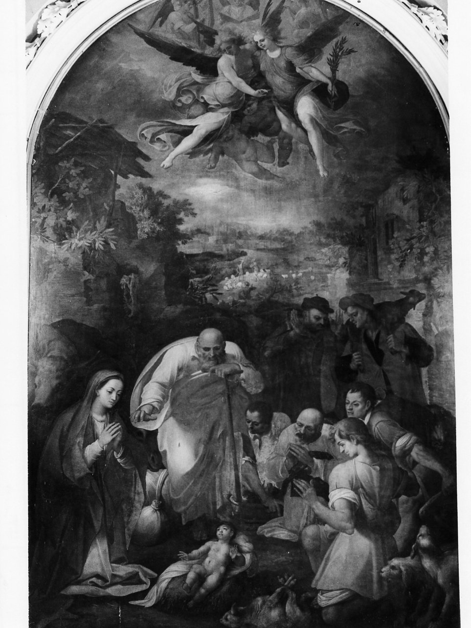 adorazione dei pastori (dipinto) di Corenzio Belisario (fine sec. XVI)