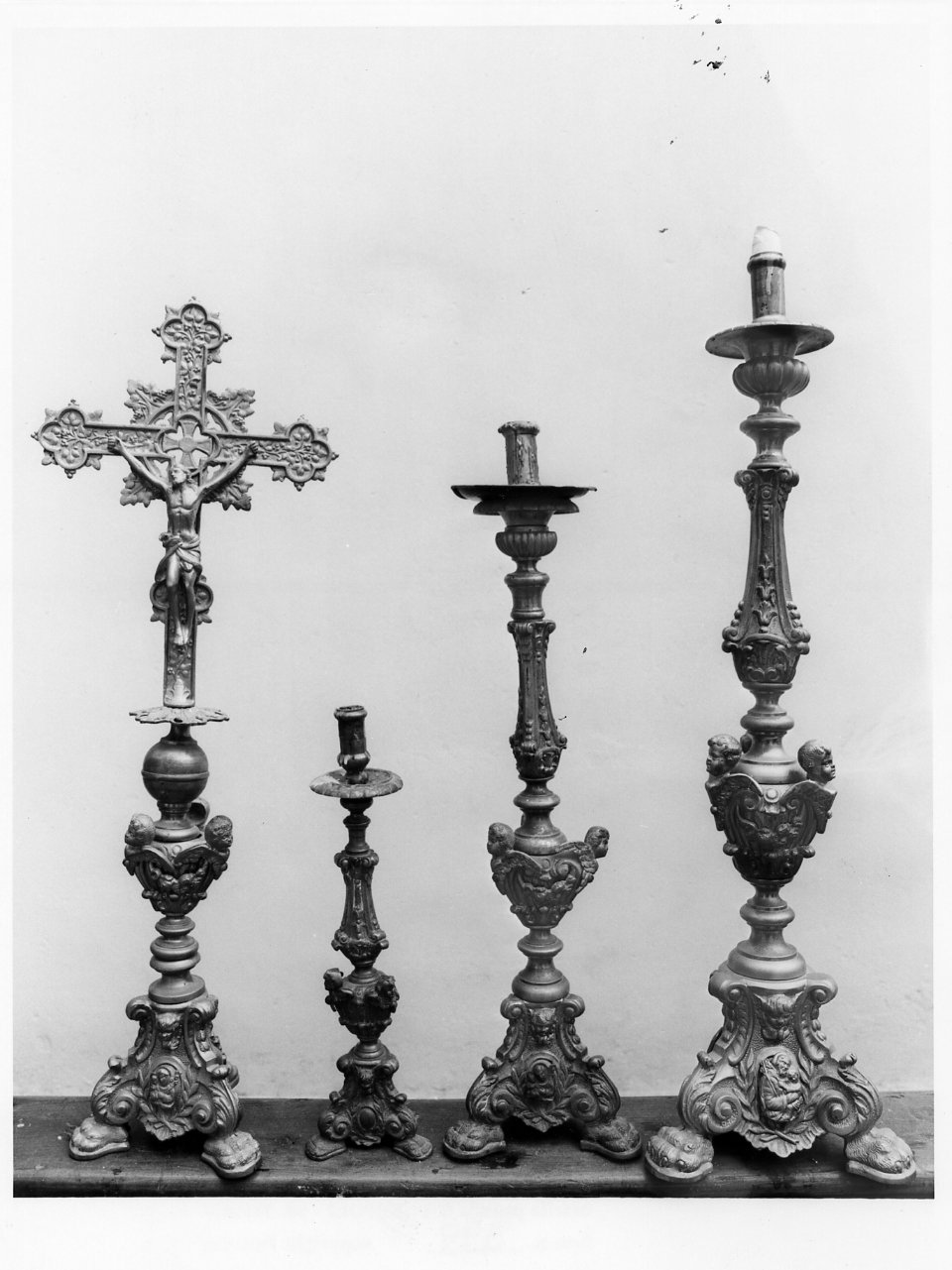 croce d'altare - bottega napoletana (sec. XX)