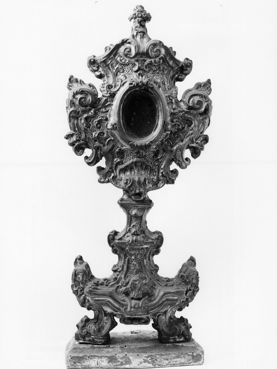 reliquiario - a ostensorio - bottega napoletana (prima metà sec. XVIII)