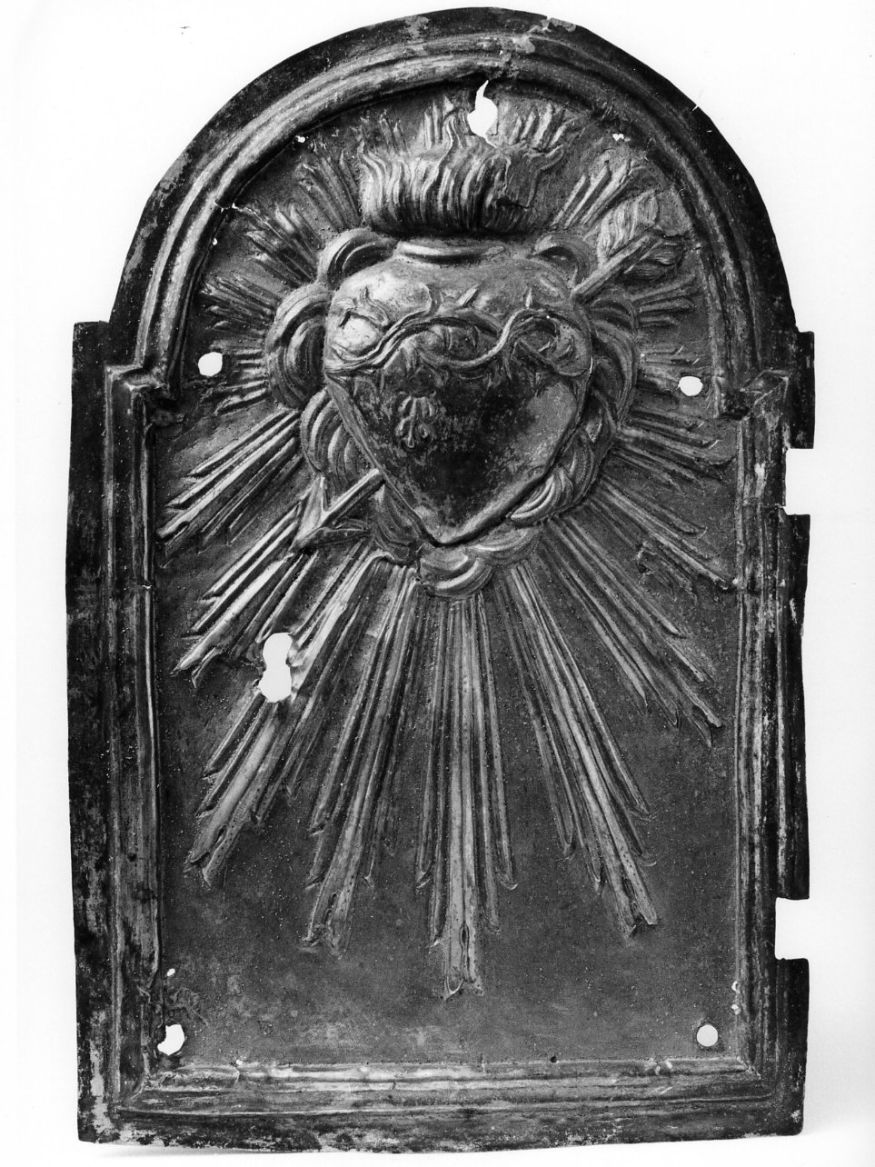 Sacro Cuore di Gesù (sportello di tabernacolo) - bottega napoletana (seconda metà sec. XIX)