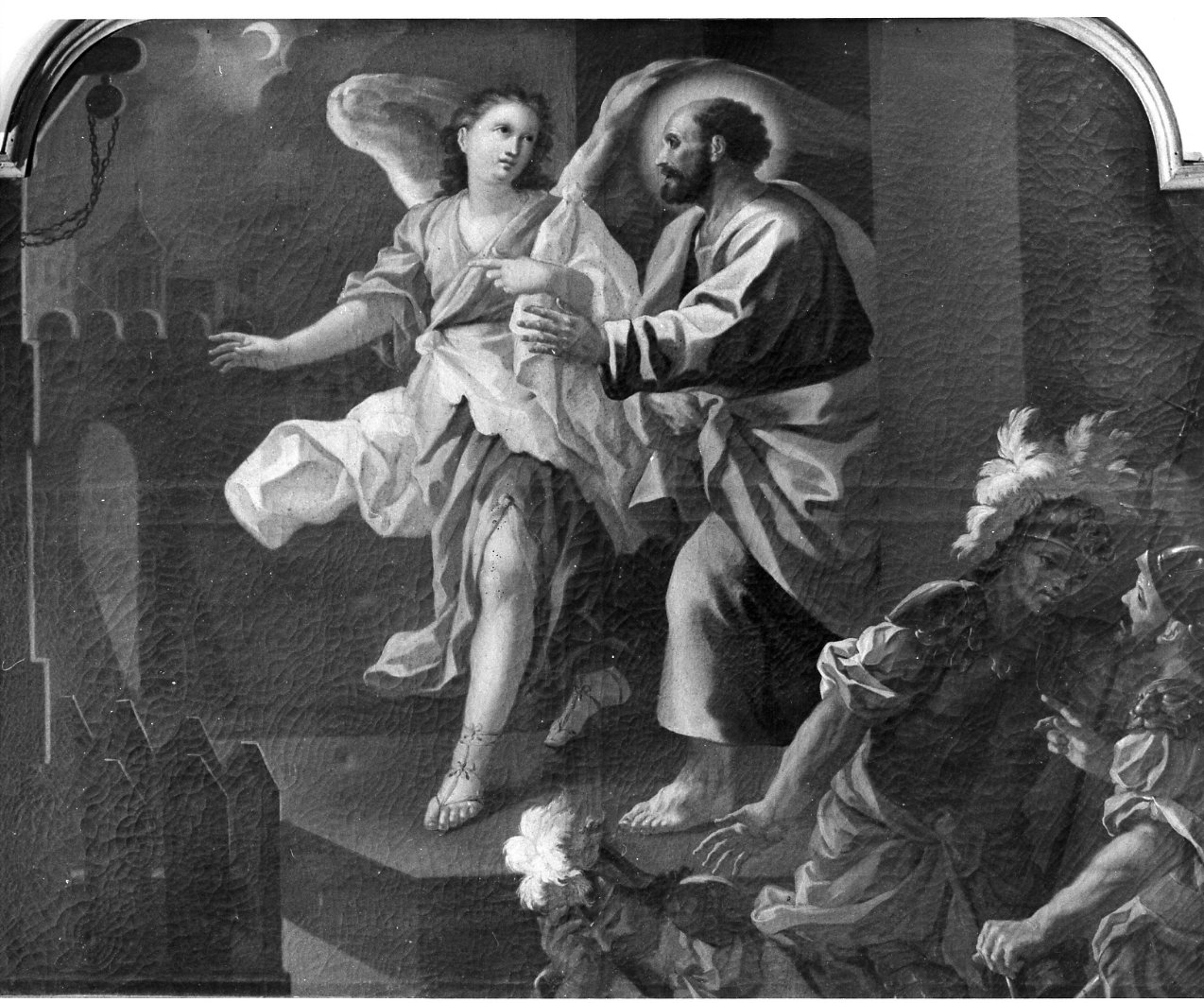 San Pietro liberato dal carcere da un angelo (dipinto) - ambito napoletano (seconda metà sec. XVIII)