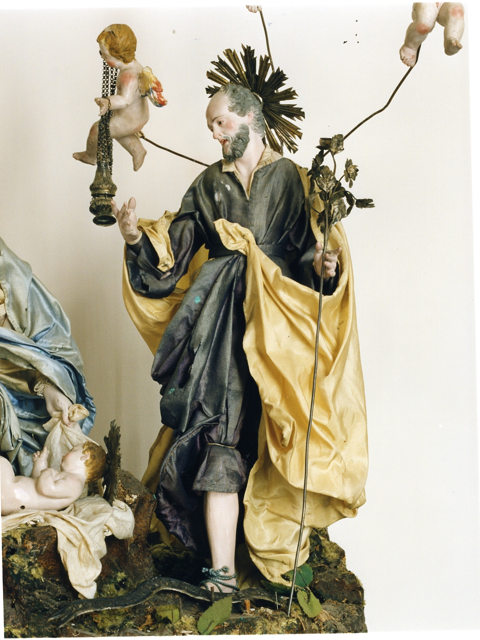 San Giuseppe (statuetta di presepio, elemento d'insieme) - bottega napoletana (seconda metà sec. XVIII)