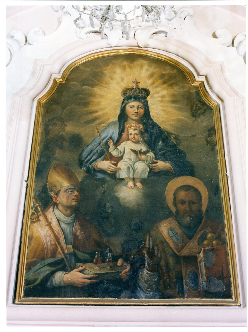 Madonna con Bambino e Santi (pala d'altare) - ambito napoletano (sec. XVIII)
