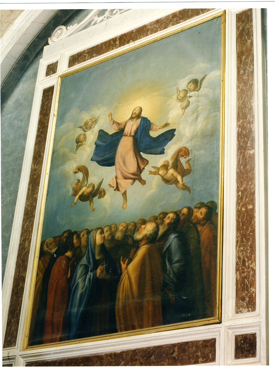 ascensione di Cristo (dipinto) di Fiorentino Antonino (sec. XIX)