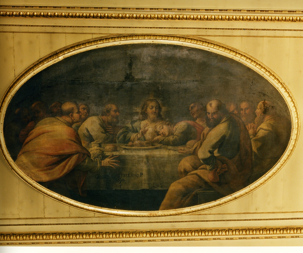 ultima cena (dipinto, elemento d'insieme) di Castellano Giuseppe (sec. XVII)