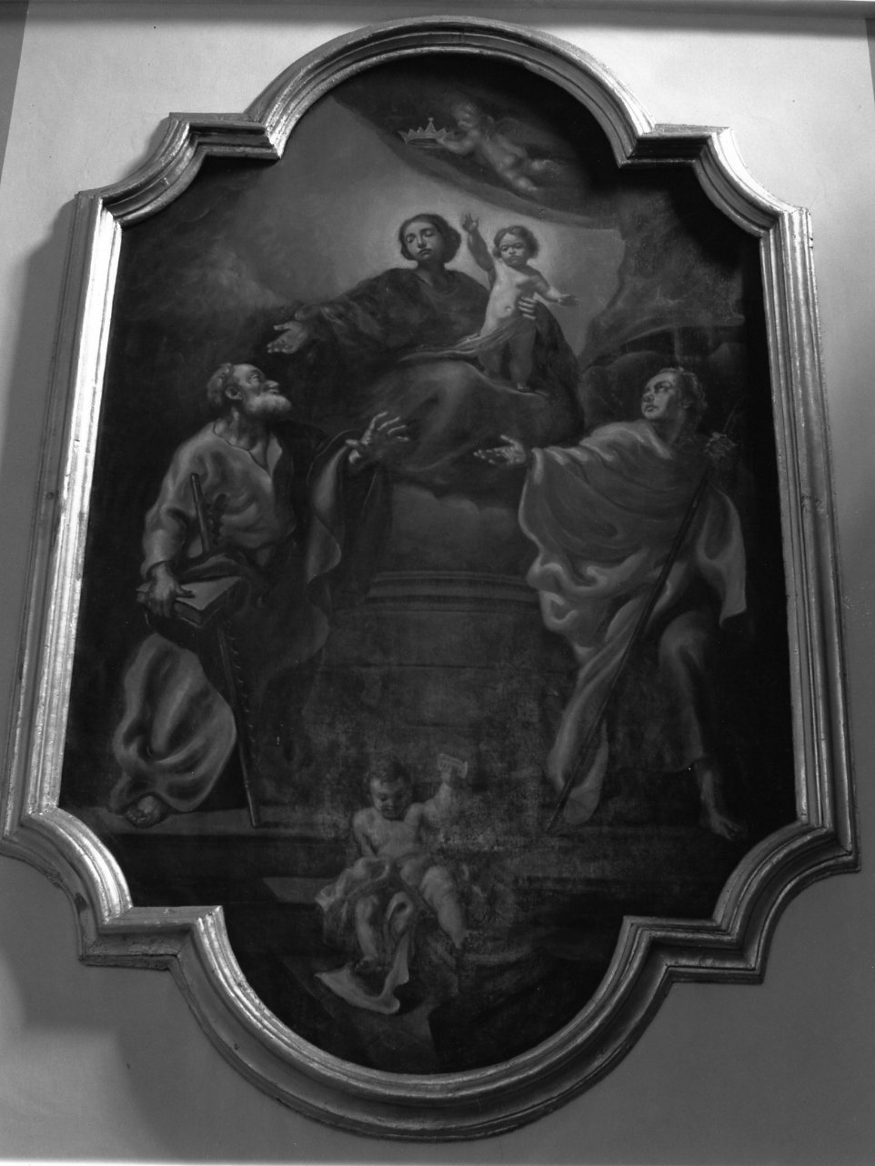 Madonna con Bambino e Santi (dipinto) - ambito napoletano (metà sec. XVIII)