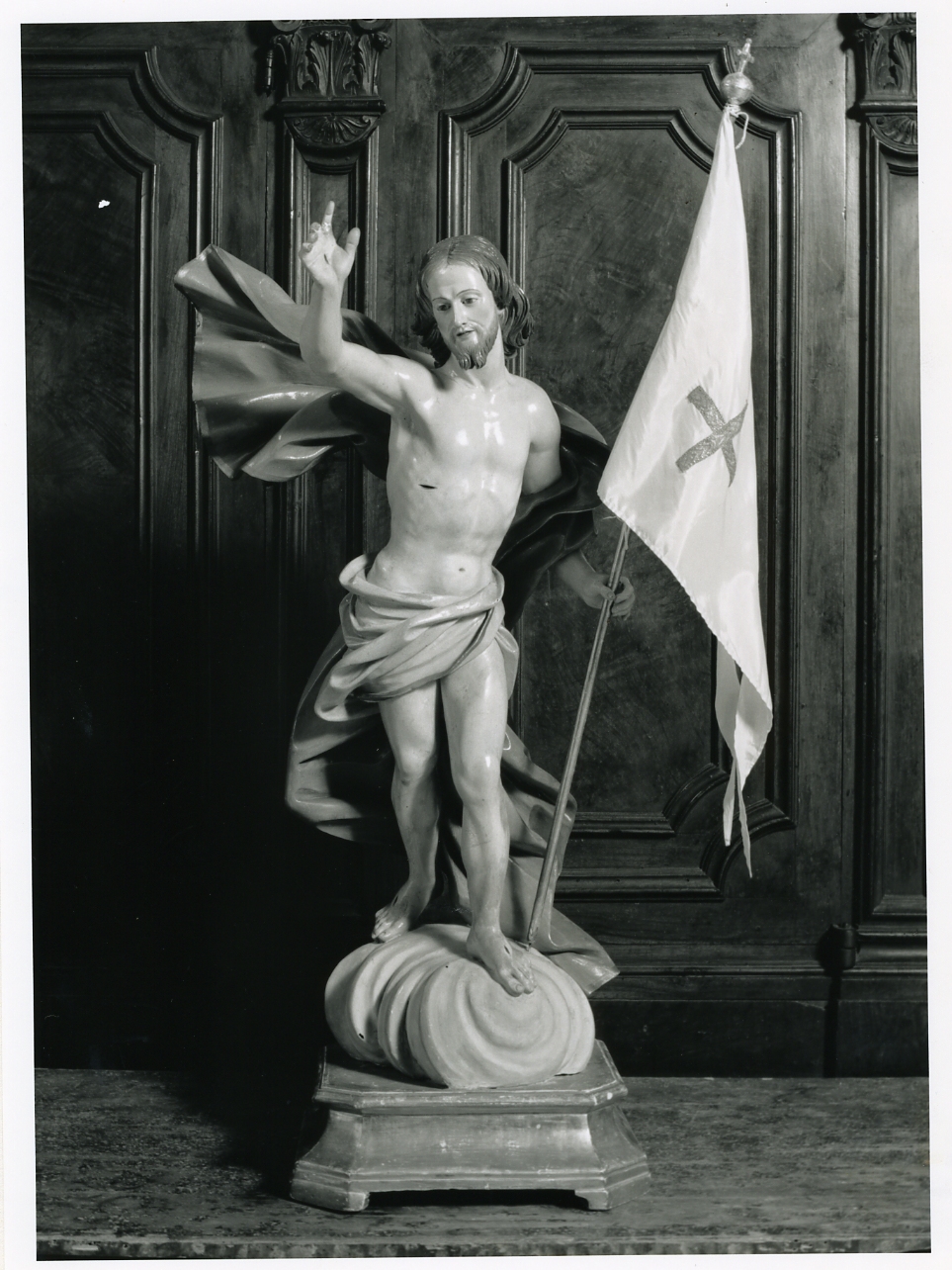 Cristo risorto (statua) di Sarno Giuseppe (sec. XVIII)