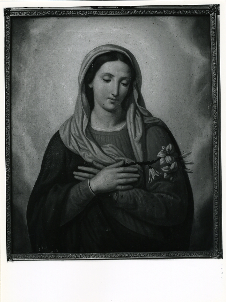 Immacolata Concezione (dipinto) di Postiglione Luigi (fine sec. XIX)