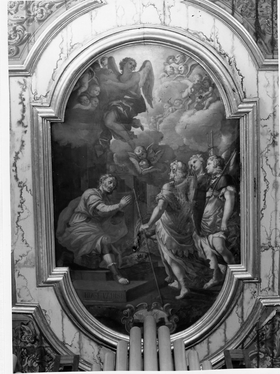 Abramo e i tre angeli (dipinto) di Parise Biagio (sec. XVIII)