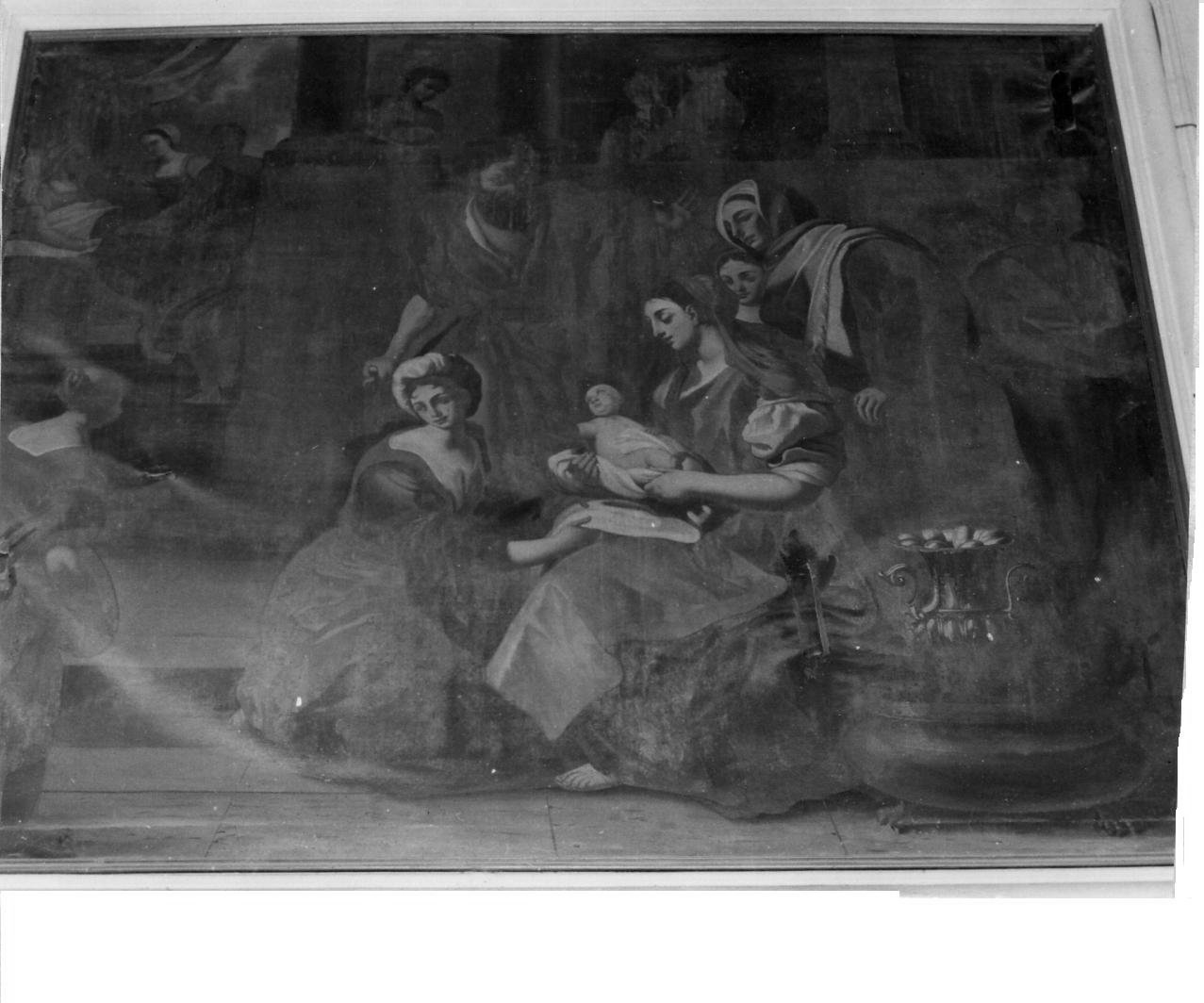 nascita di Maria Vergine (dipinto) - ambito napoletano (metà sec. XVII)
