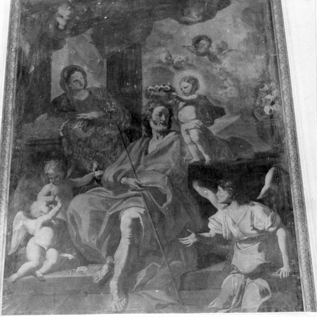 Sacra Famiglia (dipinto) - ambito napoletano (seconda metà sec. XVII)