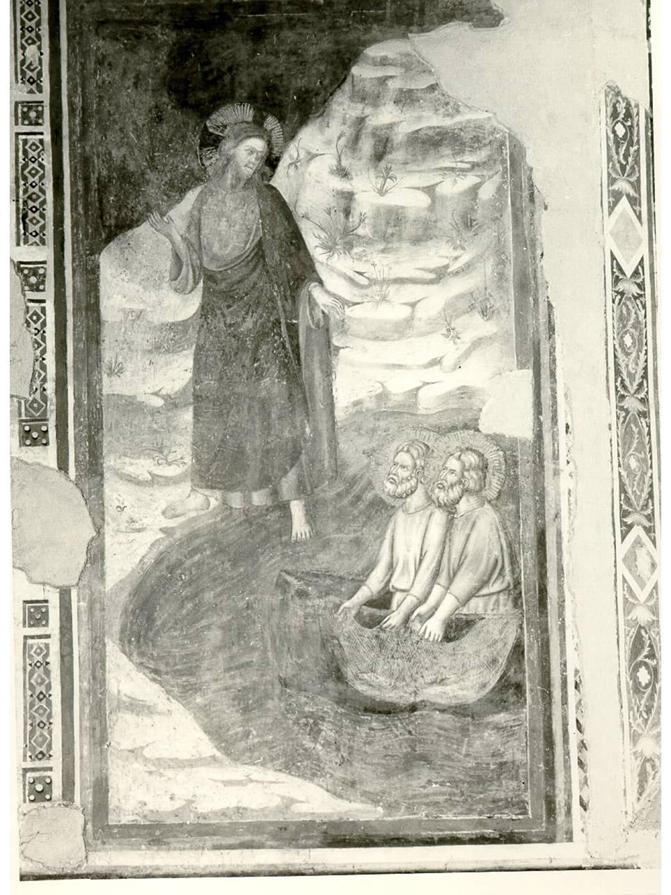 vocazione di San Pietro e Sant'Andrea (dipinto) di Cavallini Pietro (sec. XIV)