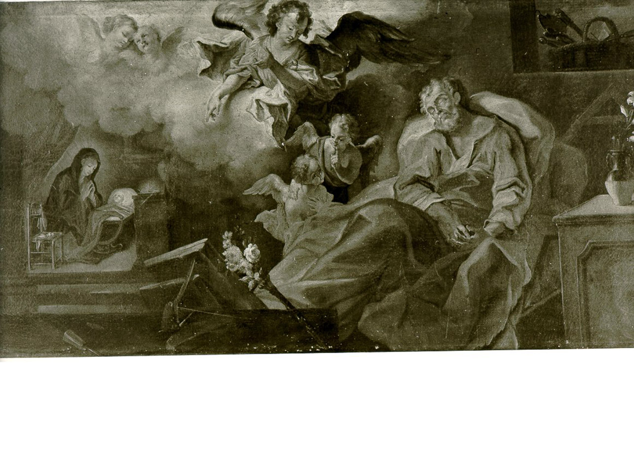 sogno di San Giuseppe (dipinto) - ambito napoletano (primo quarto sec. XVIII)