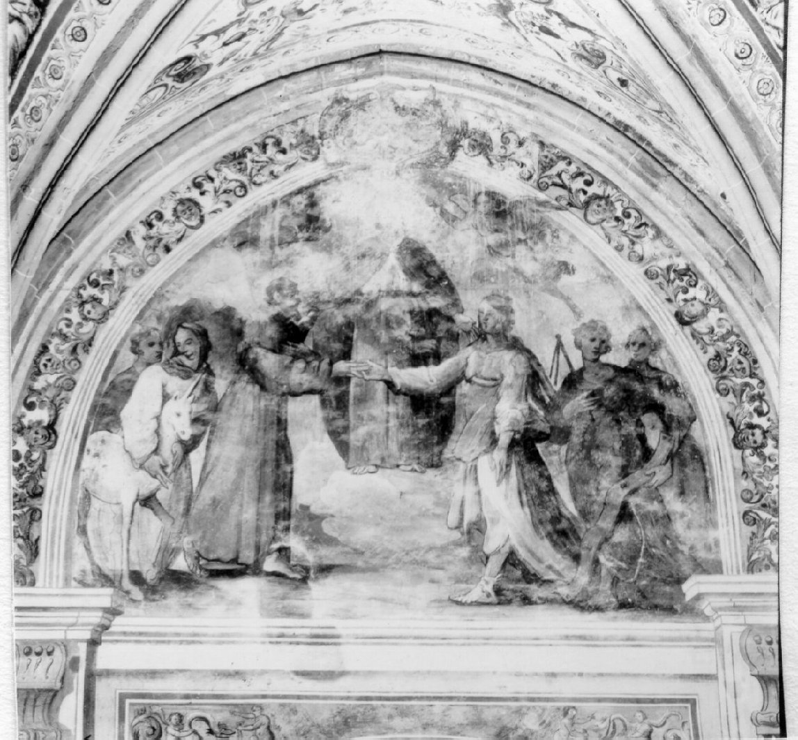 San Francesco d'Assisi e Santa Chiara (dipinto) di Corenzio Belisario (prima metà sec. XVII)